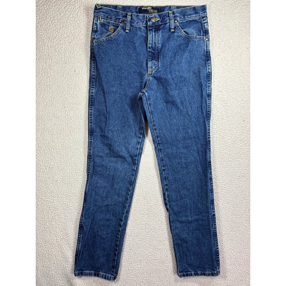 Wrangler George Strait Collection Mens Blue Cowboy Cut Jeans 31x32 10936GSHD